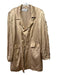 Fame and Partners Size 10 Beige Gold Rayon Blend Satin Open Front Blazer Jacket Beige Gold / 10