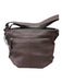 Coach Brown Leather Shoulder Bag Silver Hardware Zip Top Bag Brown / M