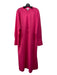 COS Size L Pink Cotton & Polyester Maxi Half Button Tunic Long Bell Sleeve Dress Pink / L