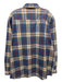 Carhartt Size XL Blue & Tan Cotton Blend Plaid Flannel Men's Long Sleeve Shirt XL