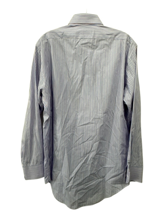 Sid Mashburn Size 15.5 Blue & Red Cotton Striped Button Up Long Sleeve Shirt Blue & Red / 15.5