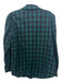 Tuckernuck Size Large Green & Black Cotton Checked Long Sleeve Top Green & Black / Large