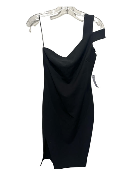 Likely Size 4 Black Polyester Blend Side Slit Knee length Dress Black / 4