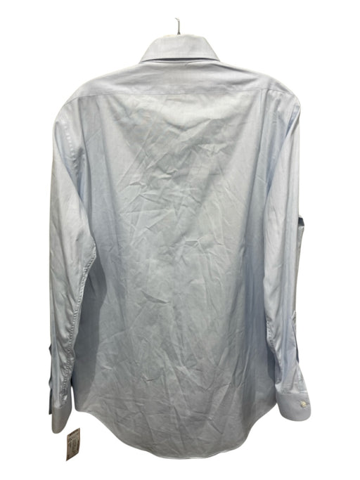 Sid Mashburn Size 15.5 Light blue Cotton Solid Button Up Men's Long Sleeve Shirt Light blue / 15.5