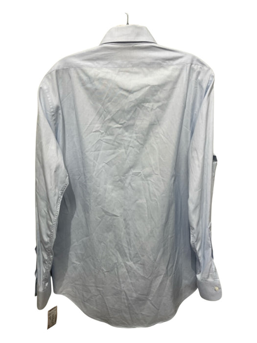 Sid Mashburn Size 15.5 Light blue Cotton Solid Button Up Men's Long Sleeve Shirt Light blue / 15.5