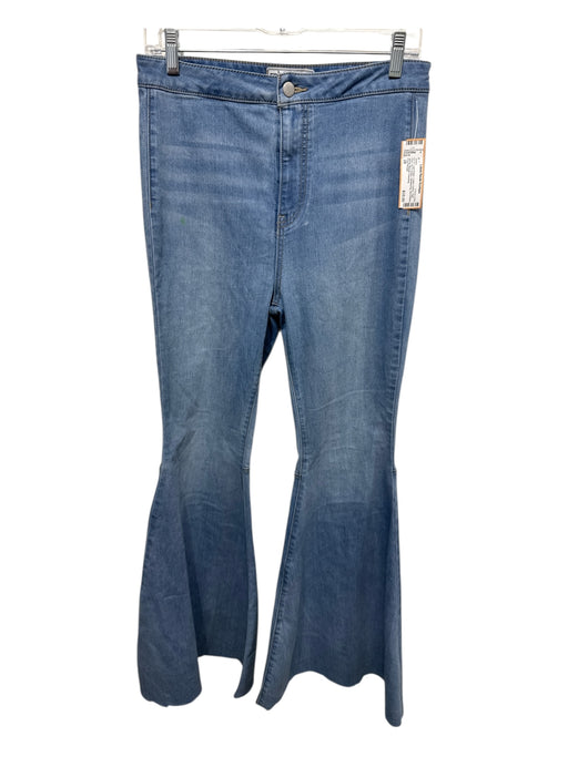 Free People Size 28 Light Wash Cotton Denim High Rise Zip & Button Jeans Light Wash / 28