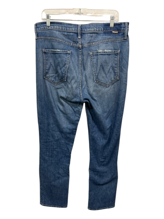 Mother Size 32 Light Wash Cotton Denim High Rise Whiskering 5 Pocket Jeans Light Wash / 32