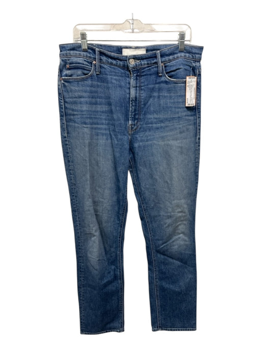 Mother Size 32 Light Wash Cotton Denim High Rise Whiskering 5 Pocket Jeans Light Wash / 32