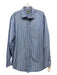 Sid Mashburn Size XL Blue & White Cotton Striped Button Down Long Sleeve Shirt Blue & White / XL