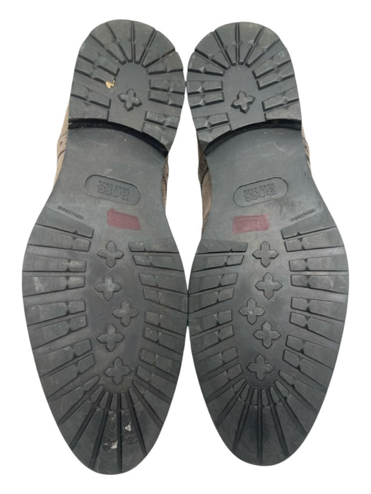 Boss Shoe Size 10 Brown Suede Wingtip Dress Men's Shoes Brown / 10