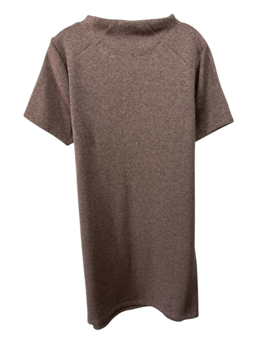 Arc'teryx Size Large Rose & Black Polyester Heathered Short Sleeve Ribbed Dress Rose & Black / Large