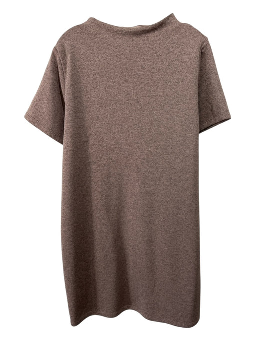 Arc'teryx Size Large Rose & Black Polyester Heathered Short Sleeve Ribbed Dress Rose & Black / Large