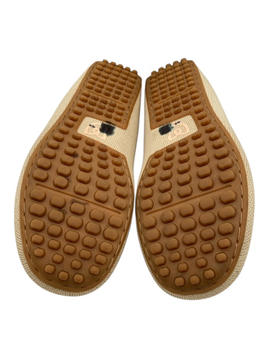 Rothy's Shoe Size 7 Beige Synthetic Knit Square Toe Top stitch Rubber Sole Flats Beige / 7