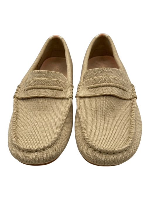 Rothy's Shoe Size 7 Beige Synthetic Knit Square Toe Top stitch Rubber Sole Flats Beige / 7