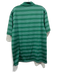 Masters Size Est M Green & White Synthetic Striped Athletic Polo Short Sleeve Green & White / Est M