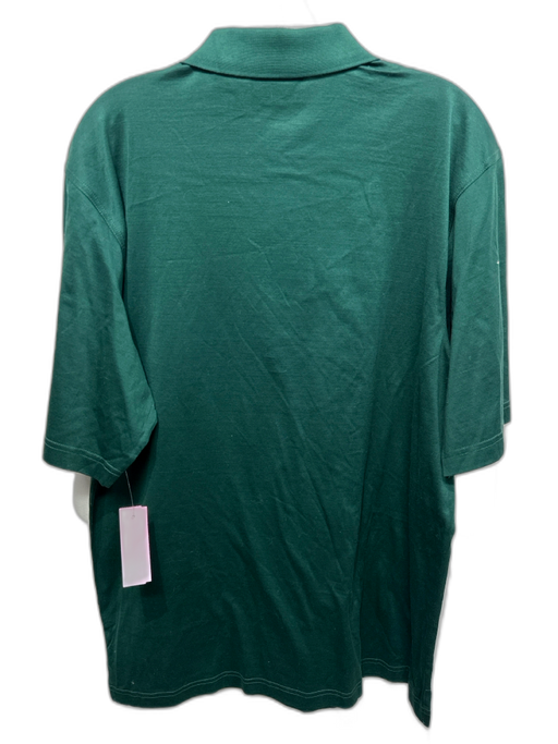 Amen Corner NWT Size M Green Cotton Solid Polo Men's Short Sleeve Green / M