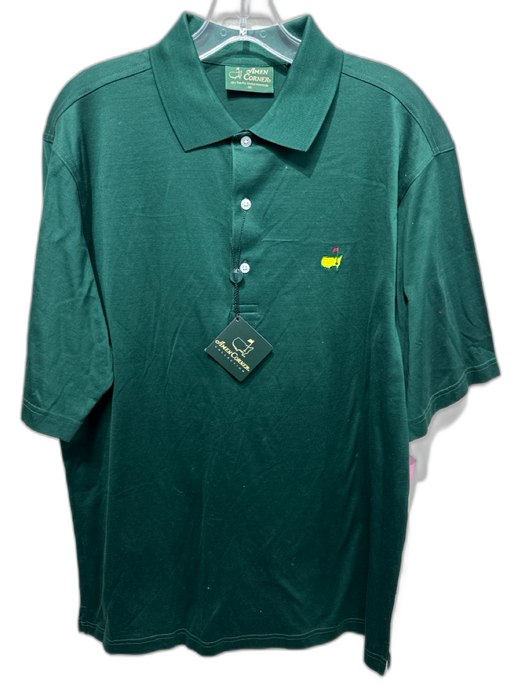 Amen Corner NWT Size M Green Cotton Solid Polo Men's Short Sleeve Green / M