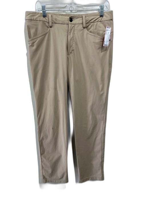 Lululemon Size Est L Tan Solid Zip Fly Men's Pants Tan / Est L