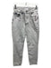 Anine Bing Size 26 Gray White Cotton Washed Denim High Waist Slim Leg Jeans Gray White / 26