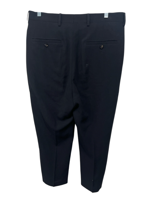 Rick Owens Size 6 Black Wool High Waist Trouser Button Fly Slim Pants Black / 6