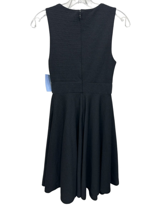 Hutch Size XS Black Polyester Blend Ribbed Knot Front Sleeveless Back Zip Dress Black / XS