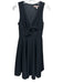 Hutch Size XS Black Polyester Blend Ribbed Knot Front Sleeveless Back Zip Dress Black / XS