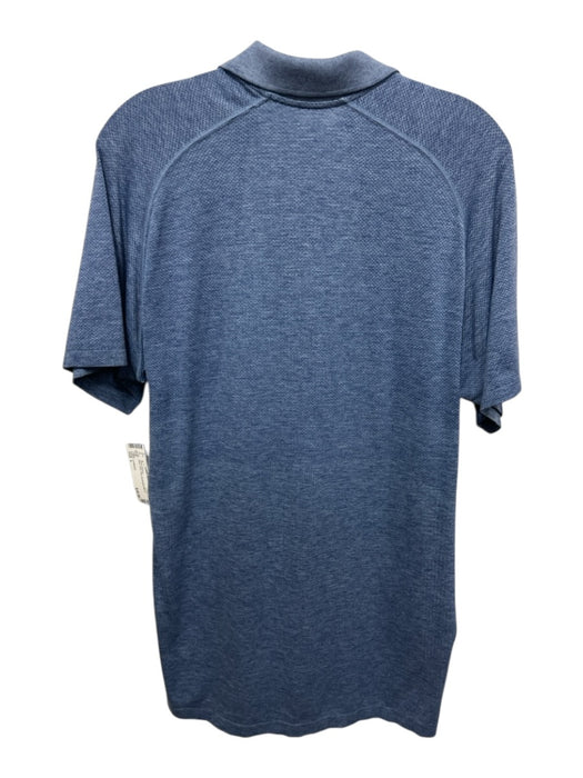 Lululemon Size L Blue Solid Polo Men's Short Sleeve Blue / L