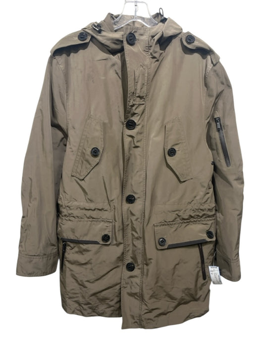 Tumi AS IS Size M Tan Synthetic Solid Zip UP Men's Jacket Tan / M