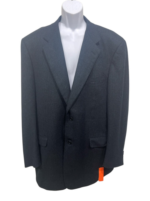 Canali Blue Wool All Over Print 2 Button Men's Blazer Blue / 56