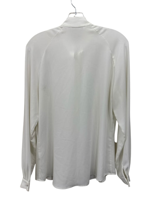 Anne Fontaine Size 40 White Missing Fabric Tag Long Sleeve Button Up Shirt Top White / 40