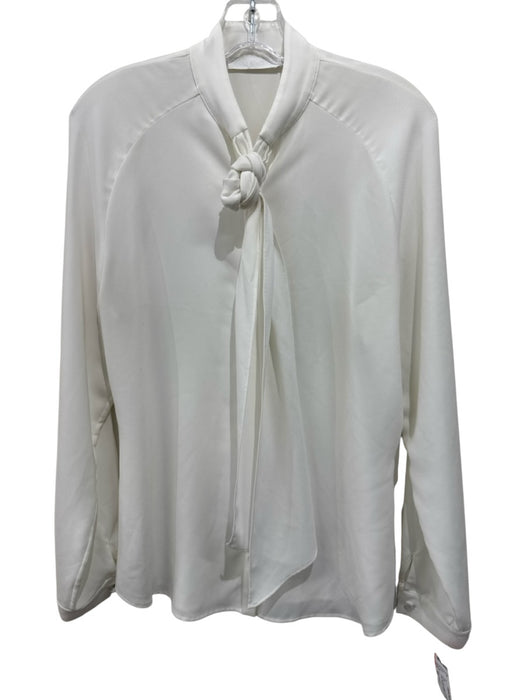 Anne Fontaine Size 40 White Missing Fabric Tag Long Sleeve Button Up Shirt Top White / 40