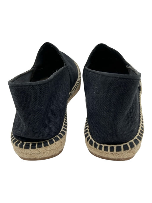 Suitsupply Shoe Size 42 Black textile upper Slip On Round Toe Espadrille Black / 42