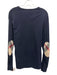 Burberry Size L Black Cotton Solid T shirt Crew Men's Long Sleeve Shirt Black / L
