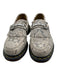 Dr. Martens Shoe Size 7 Taupe & Black Suede Silver Horsebit Snake Print Flats Taupe & Black / 7
