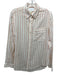 Current/Elliot Size 0 White & Pink No Fabric Tag Striped Button Up Shirt Top White & Pink / 0