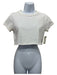 Chrome Hearts Size S White Cotton Embroidered Logo Rolled hemline Crop Top White / S