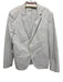 Hugo Boss Gray & Blue Cotton All Over Print 2 Button Men's Blazer Gray & Blue / 44r