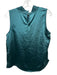 Melissa Nepton Size S Emerald Green Polyester Sleeveless Mock Neck Top Emerald Green / S