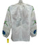 Frances Valentine Size XS White, Green, Multi Cotton Floral Embroidered Top White, Green, Multi / XS