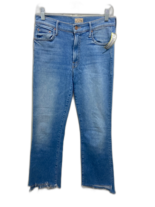 Mother Size 28 Light Wash Cotton Denim High Rise Zip Fly Bootcut Jeans Light Wash / 28