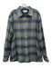 Barbour Size XL Green & Blue Cotton Blend Plaid Flannel Men's Long Sleeve Shirt Green & Blue / XL