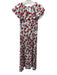 Delfi Collective Size M White, Red, Black Polyester floral print Halter Dress White, Red, Black / M