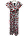 Delfi Collective Size M White, Red, Black Polyester floral print Halter Dress White, Red, Black / M