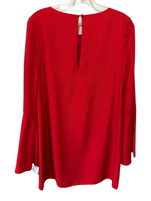 Likely Size 2 Red Polyester Long Bell Sleeve Back Keyhole Dress Red / 2