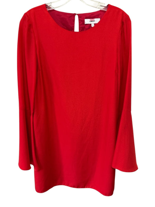 Likely Size 2 Red Polyester Long Bell Sleeve Back Keyhole Dress Red / 2