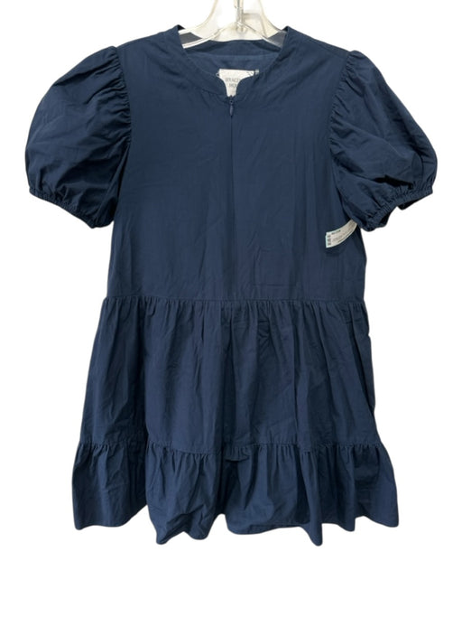 Hyacinth House Size XS Navy Blue Cotton Half Zip Short Sleeve Dress Navy Blue / XS