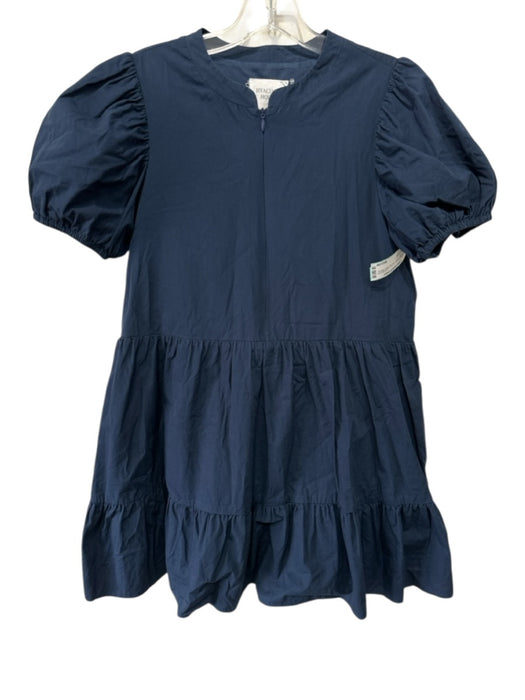 Hyacinth House Size XS Navy Blue Cotton Half Zip Short Sleeve Dress Navy Blue / XS
