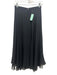Lillie Rubin Size Medium Black Silk Side Zip Sheer Layered Maxi Skirt Black / Medium