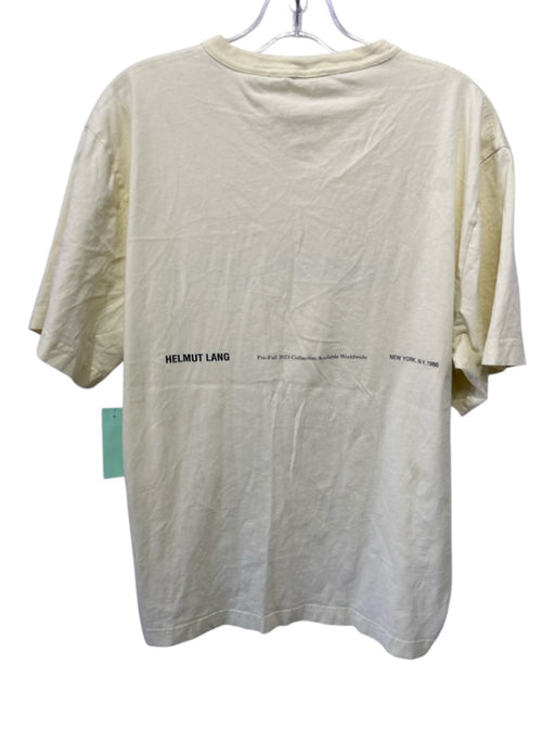 Helmut Lang Size L Yellow & Black Graphic Men's Short Sleeve Yellow & Black / L