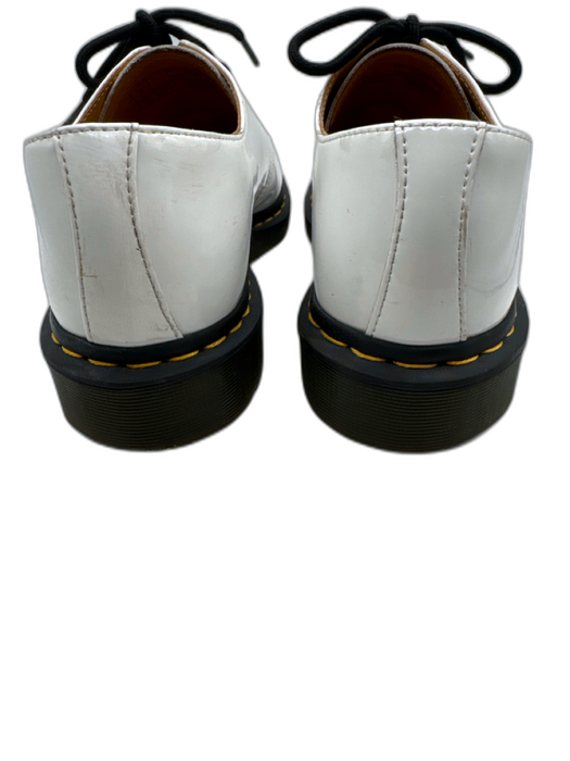 Dr. Martens Shoe Size 10 White & Black Leather Lace Up Rubber Sole Shoes White & Black / 10